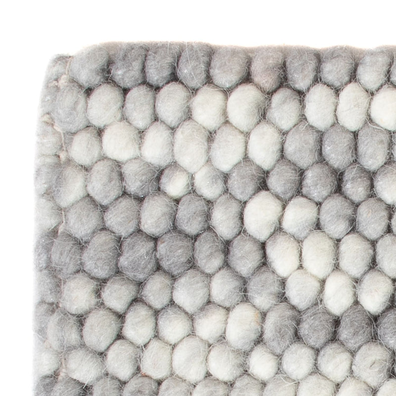 Alfombra de lana cuadrado  - 32 x 32 cm - gris claro