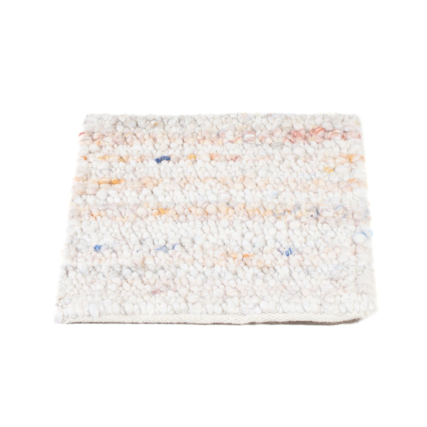 Alfombra de lana cuadrado  - 35 x 32 cm - multicolor