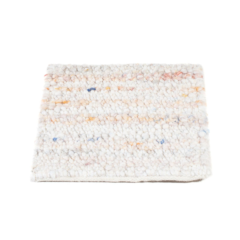 Alfombra de lana cuadrado  - 35 x 32 cm - multicolor