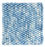Alfombra de lana cuadrado  - 25 x 25 cm - azul claro