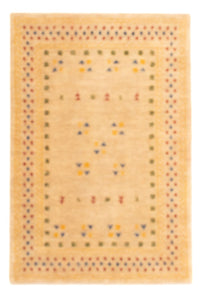 Alfombra Gabbeh - Loribaft Softy - 90 x 60 cm - beige claro