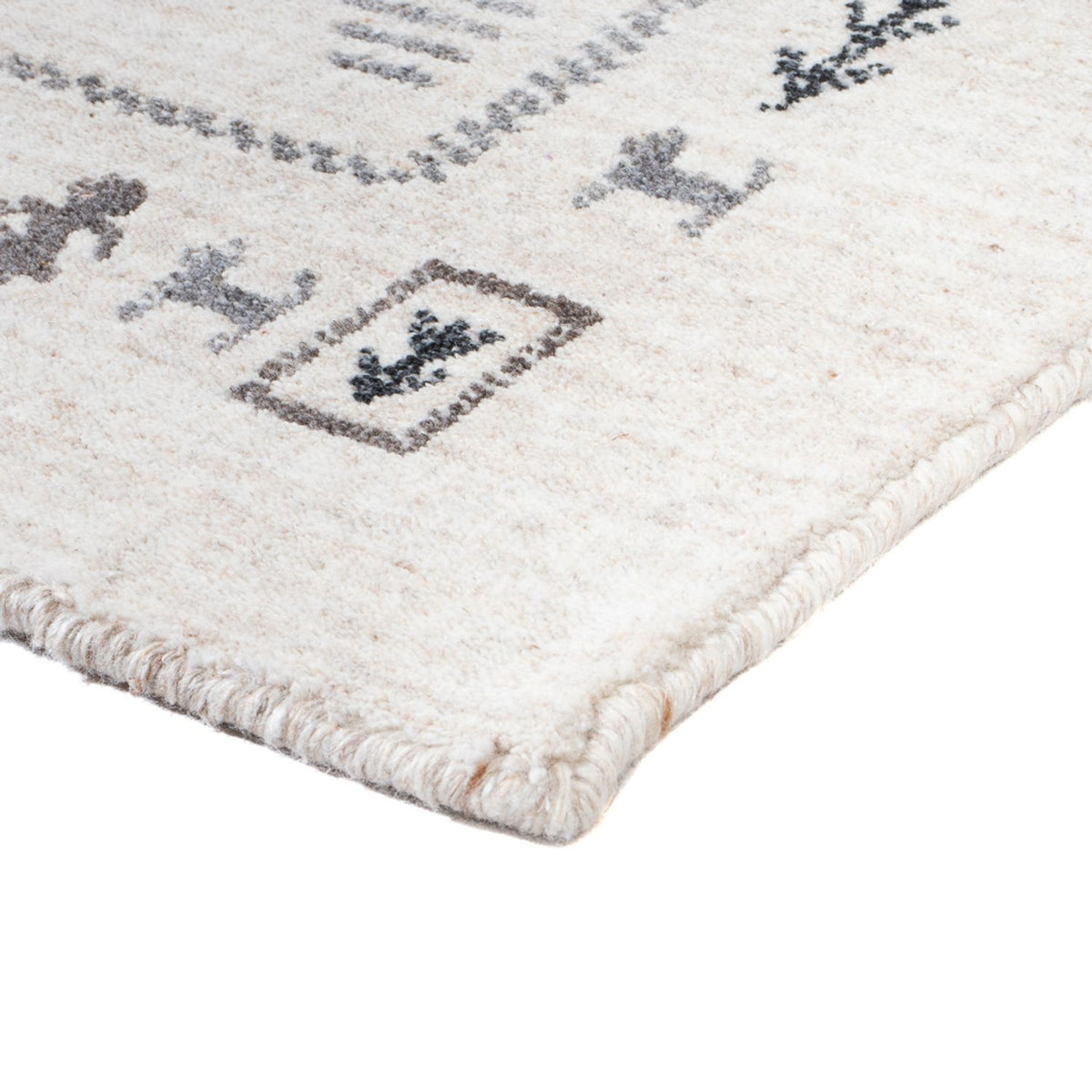 Alfombra Gabbeh - Indus - 90 x 60 cm - beige