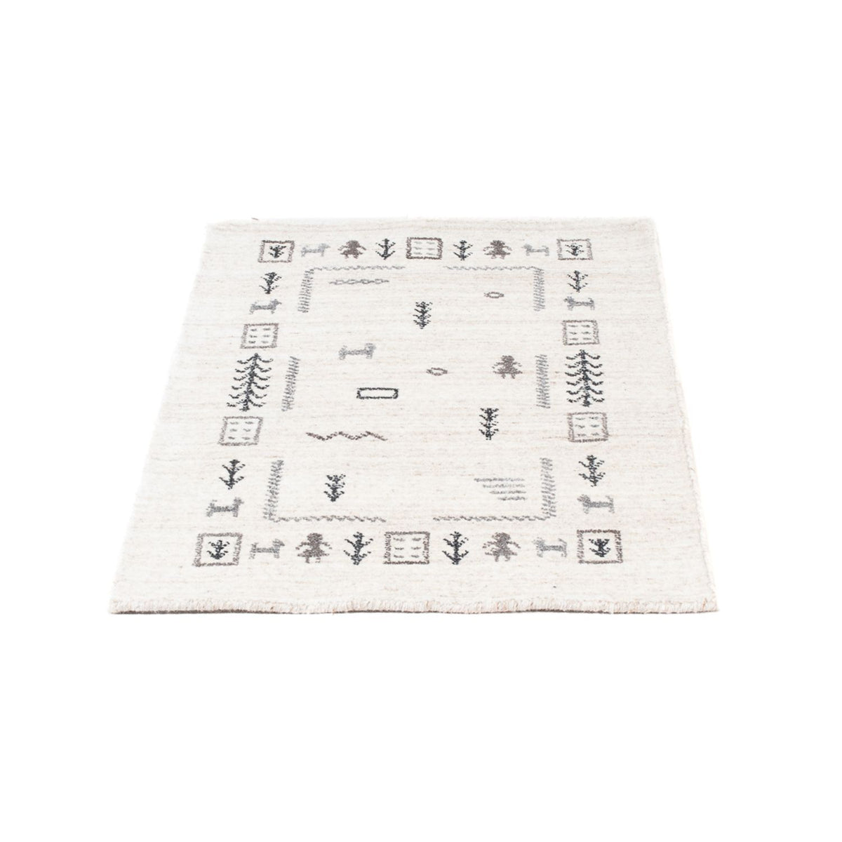 Alfombra Gabbeh - Indus - 90 x 60 cm - beige