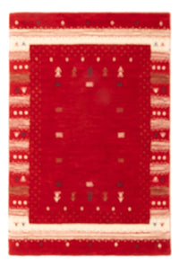 Alfombra Gabbeh - Loribaft Softy - 90 x 60 cm - rojo