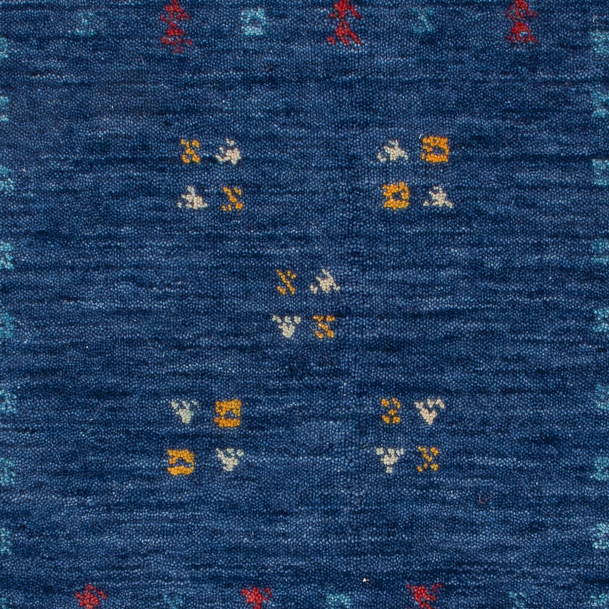 Alfombra de lana - 90 x 60 cm - azul oscuro