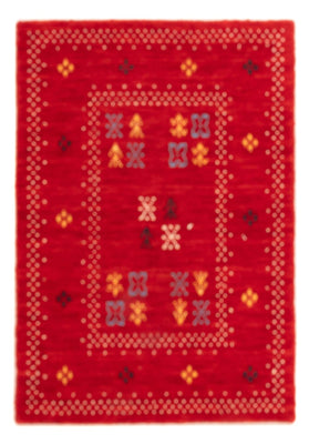 Alfombra Gabbeh - Loribaft Softy - 90 x 60 cm - rojo