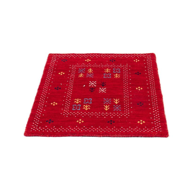 Alfombra Gabbeh - Loribaft Softy - 90 x 60 cm - rojo