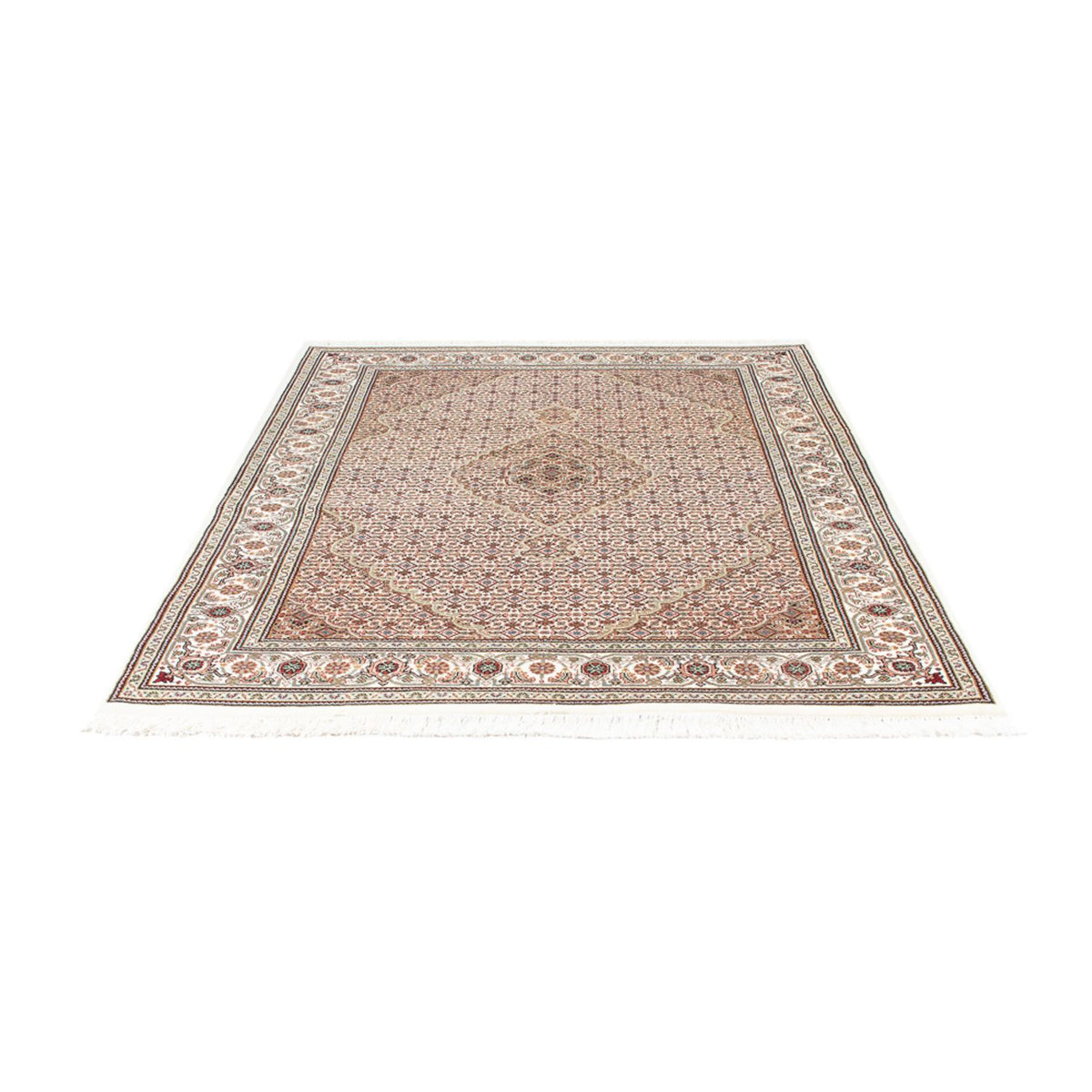 Alfombra oriental - Tabriz - 200 x 150 cm - beige oscuro