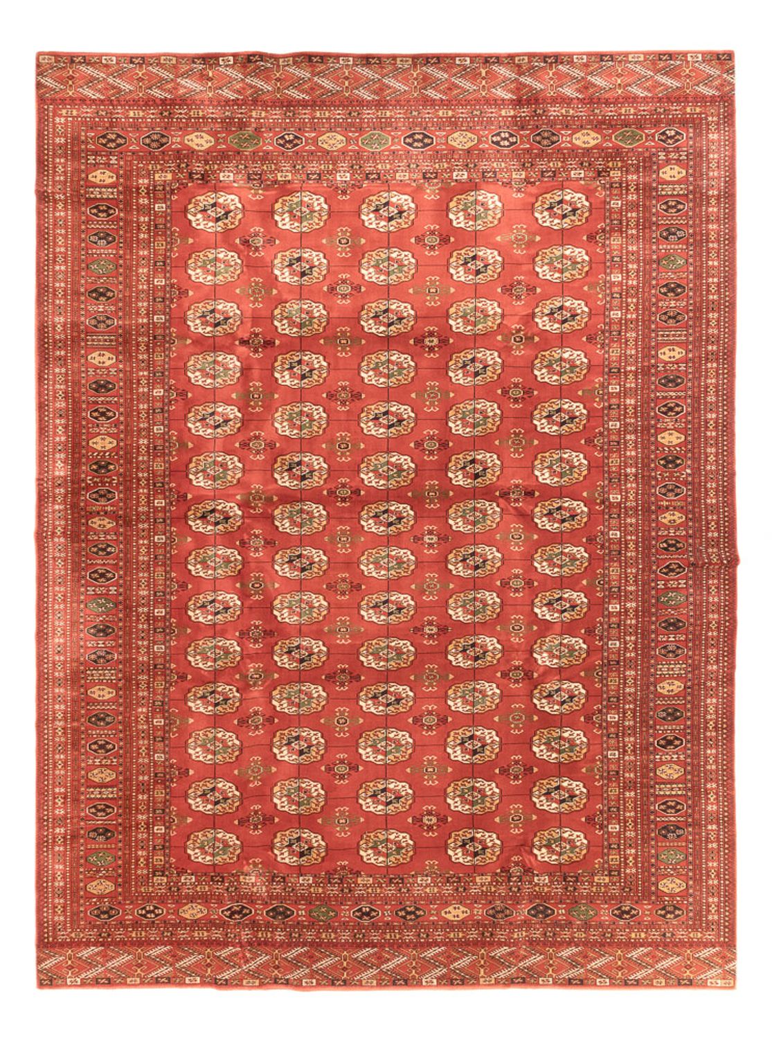 Alfombra afgana - Bukhara - 410 x 300 cm - rojo claro