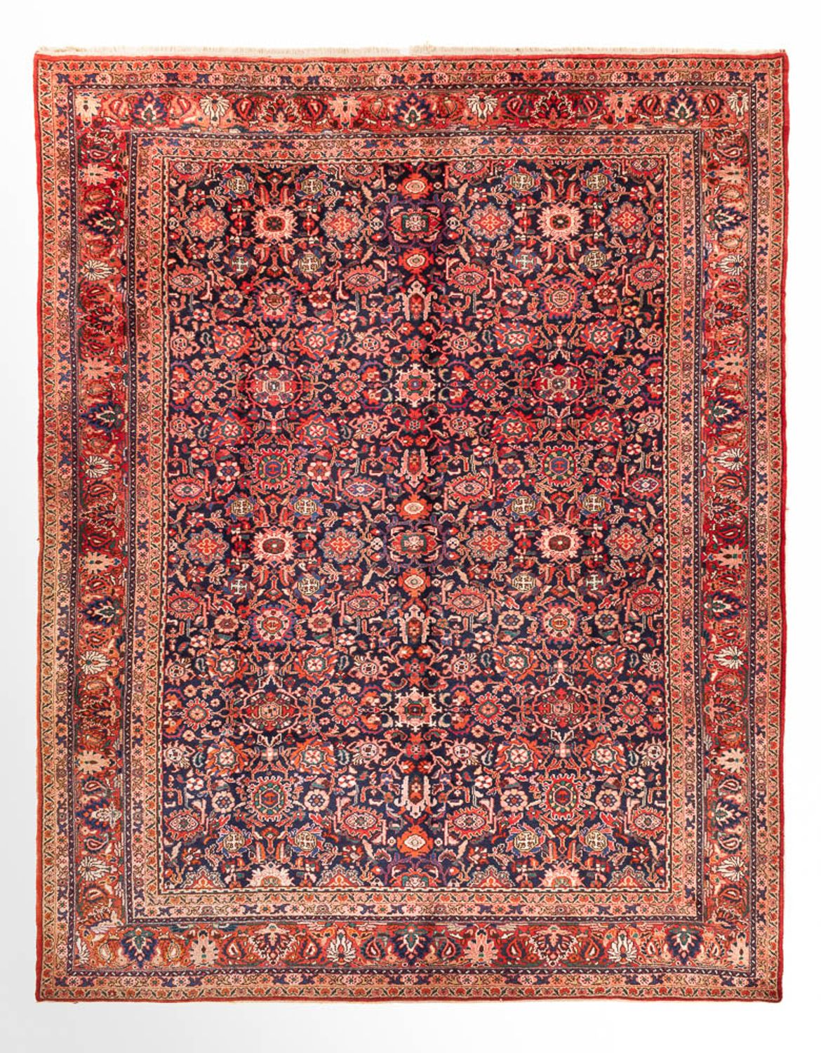 Alfombra persa - Nómada - 300 x 250 cm - rojo oscuro