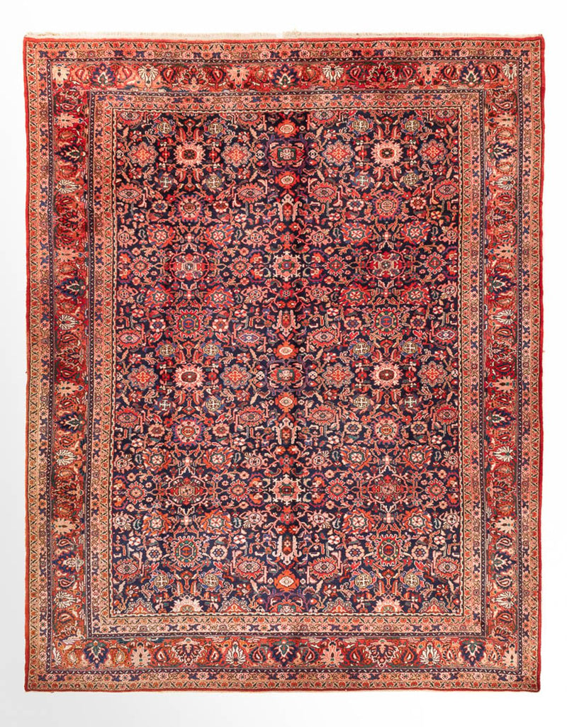 Alfombra persa - Nómada - 300 x 250 cm - rojo oscuro