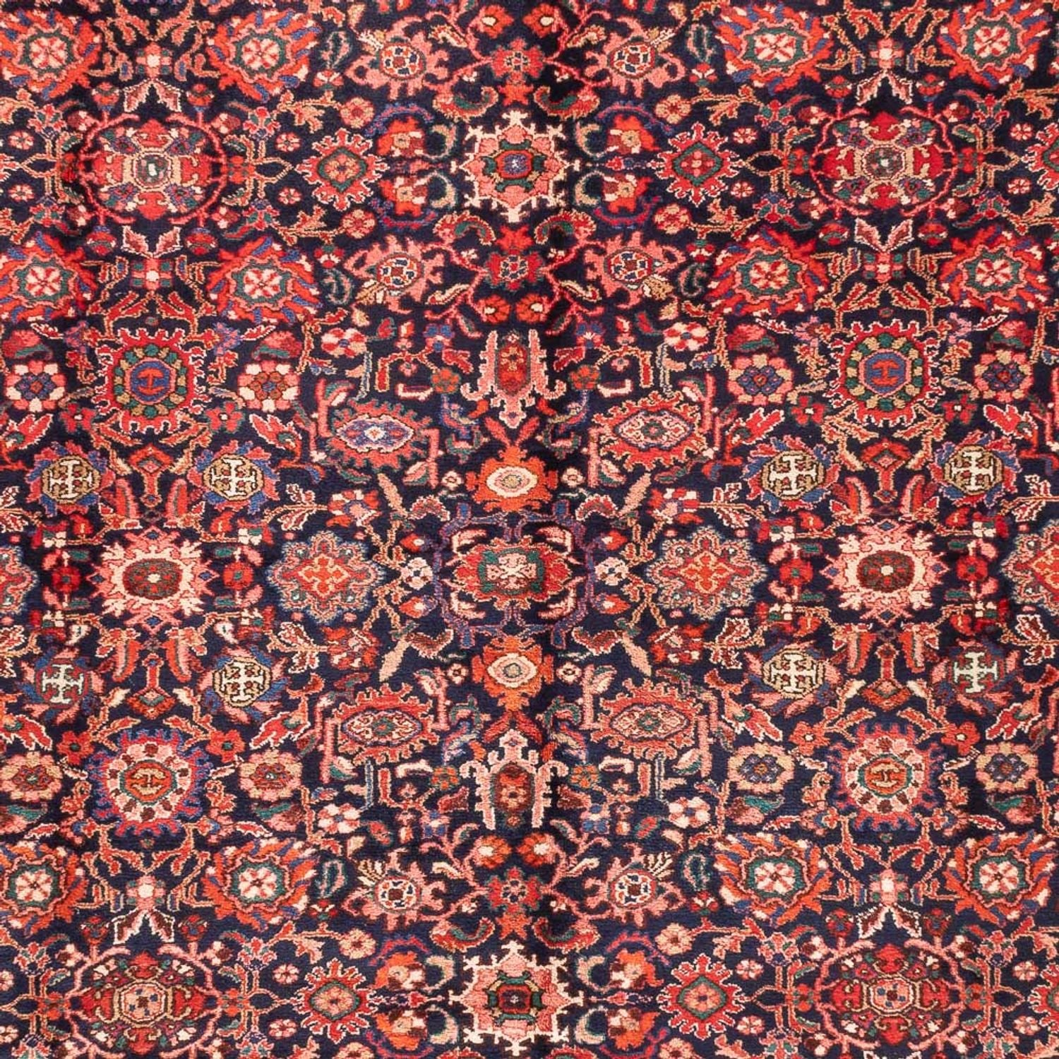 Alfombra persa - Nómada - 300 x 250 cm - rojo oscuro