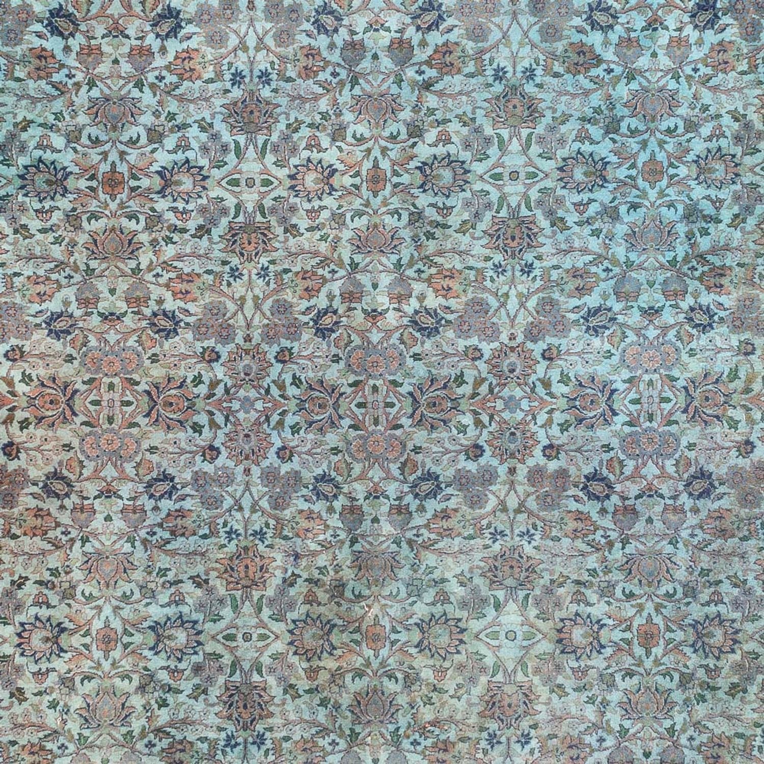 Alfombra oriental - 380 x 280 cm - turquesa