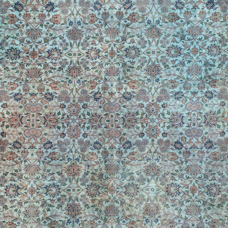Alfombra oriental - 380 x 280 cm - turquesa