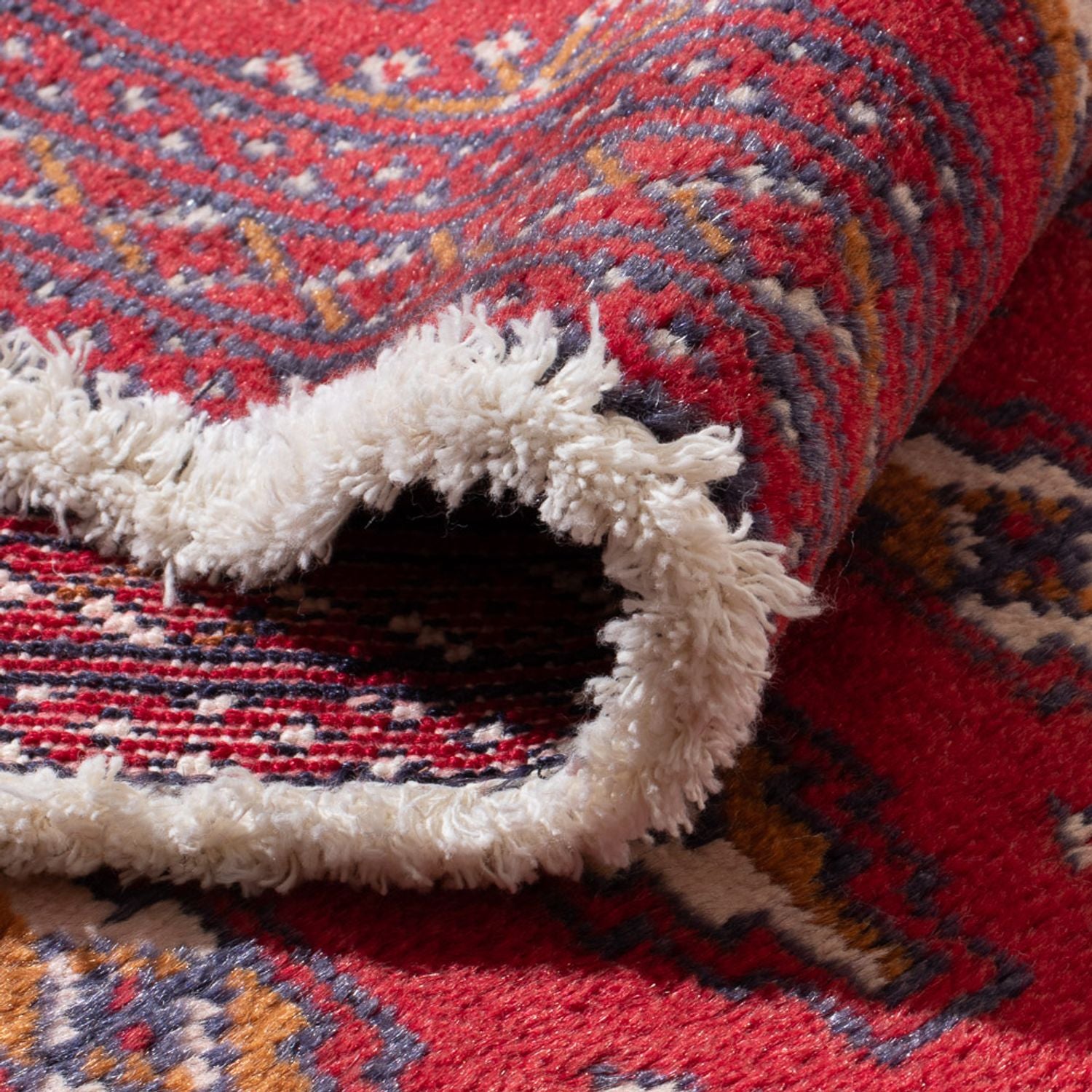 Alfombra Turkaman - 130 x 62 cm - rojo