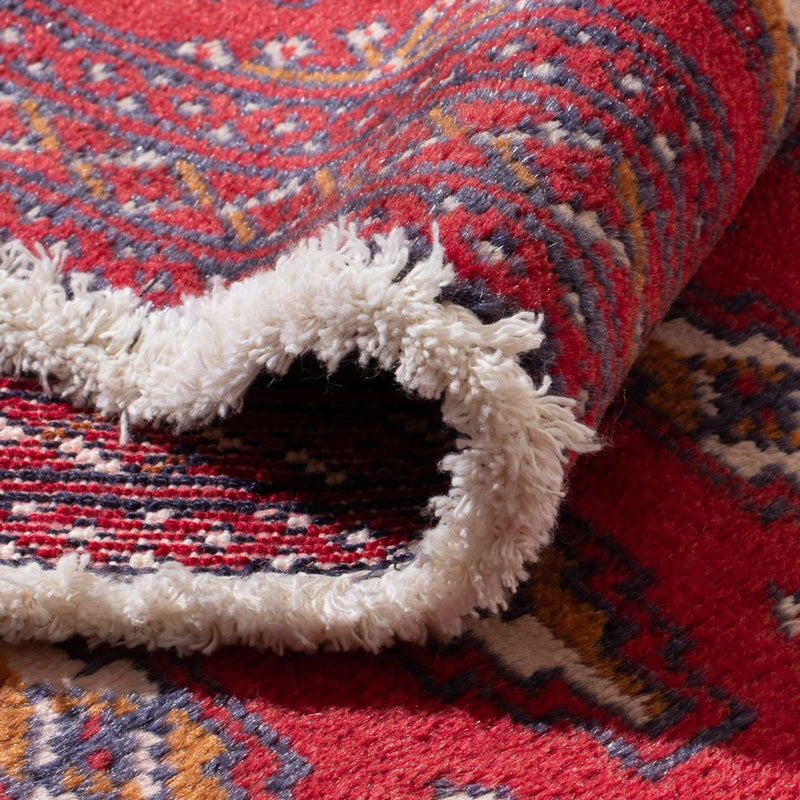 Alfombra Turkaman - 130 x 62 cm - rojo
