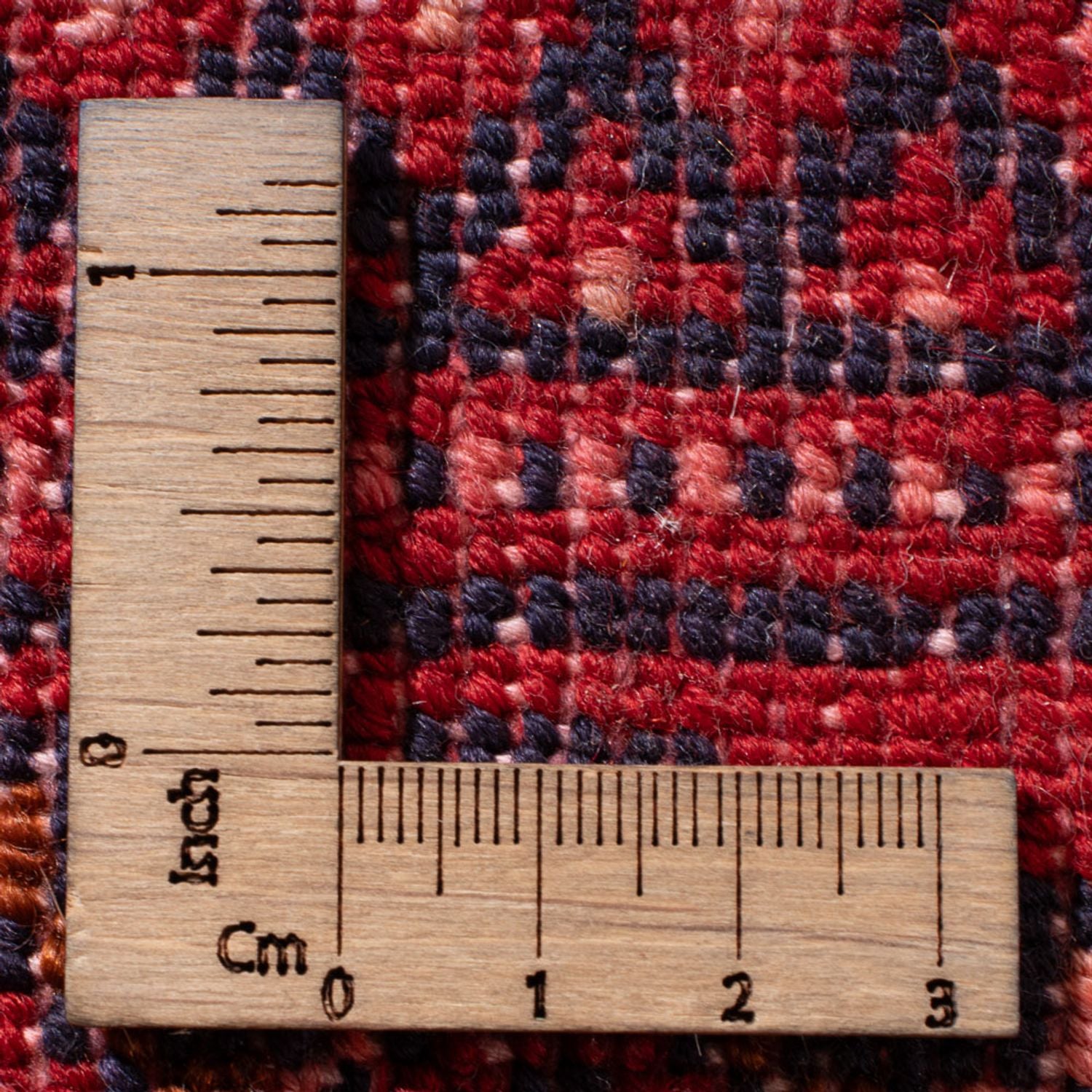 Alfombra Turkaman - 130 x 60 cm - rojo claro