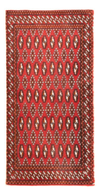 Alfombra Turkaman - 130 x 60 cm - rojo