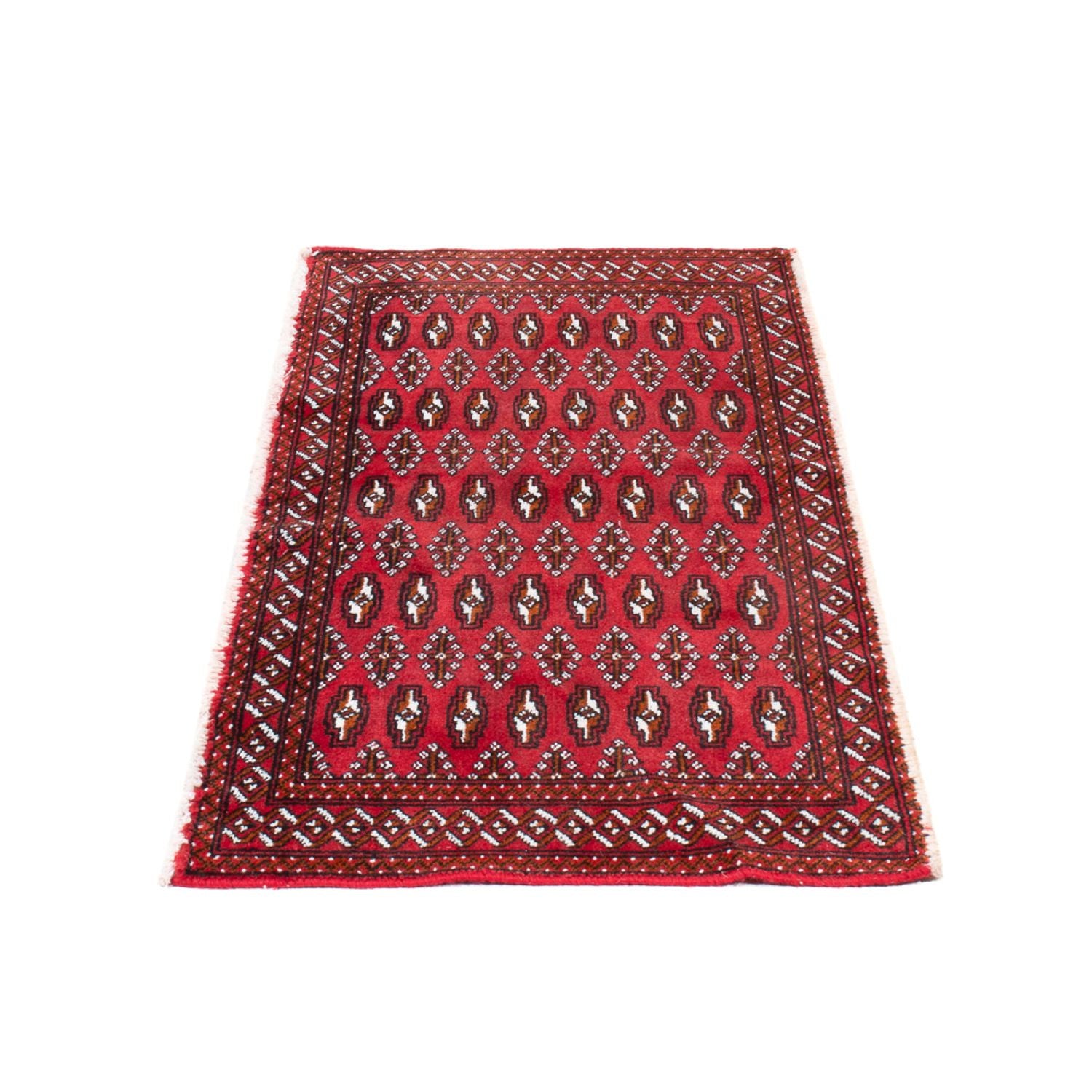 Alfombra Turkaman - 130 x 60 cm - rojo
