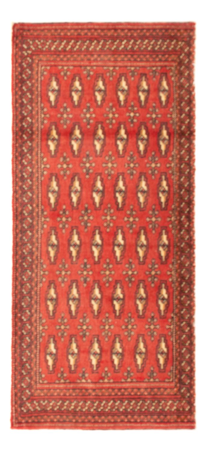 Alfombra Turkaman - 100 x 50 cm - rojo claro
