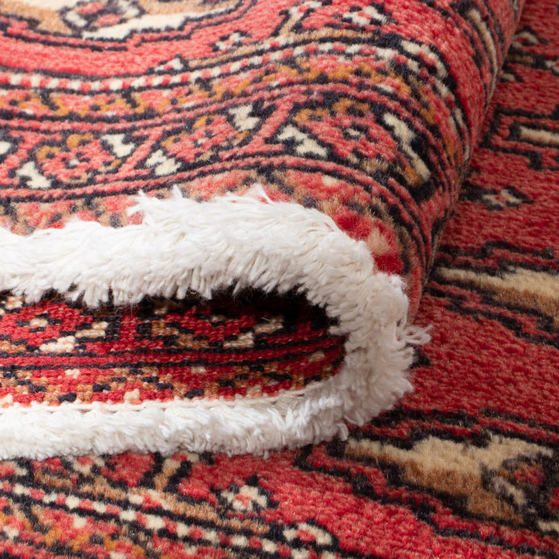 Alfombra Turkaman - 100 x 50 cm - rojo claro