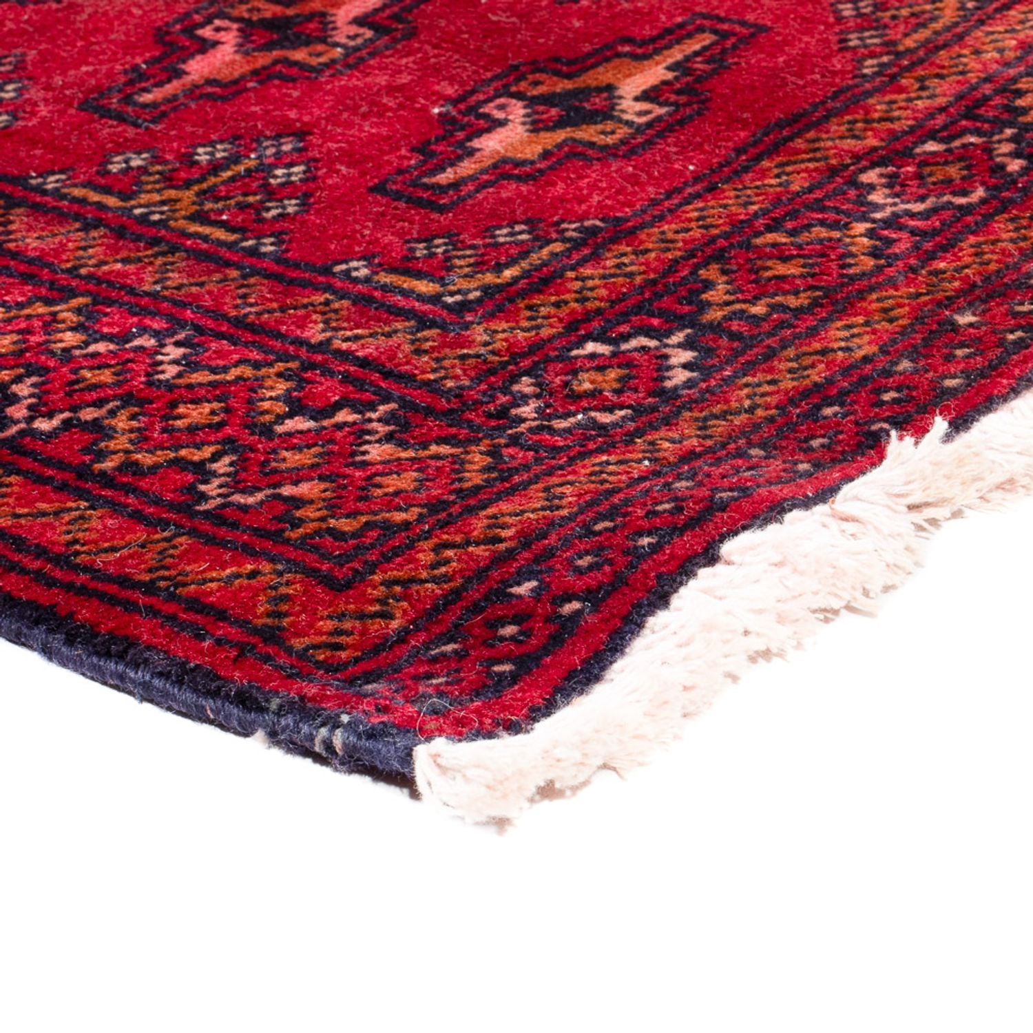 Alfombra Turkaman - 130 x 60 cm - rojo