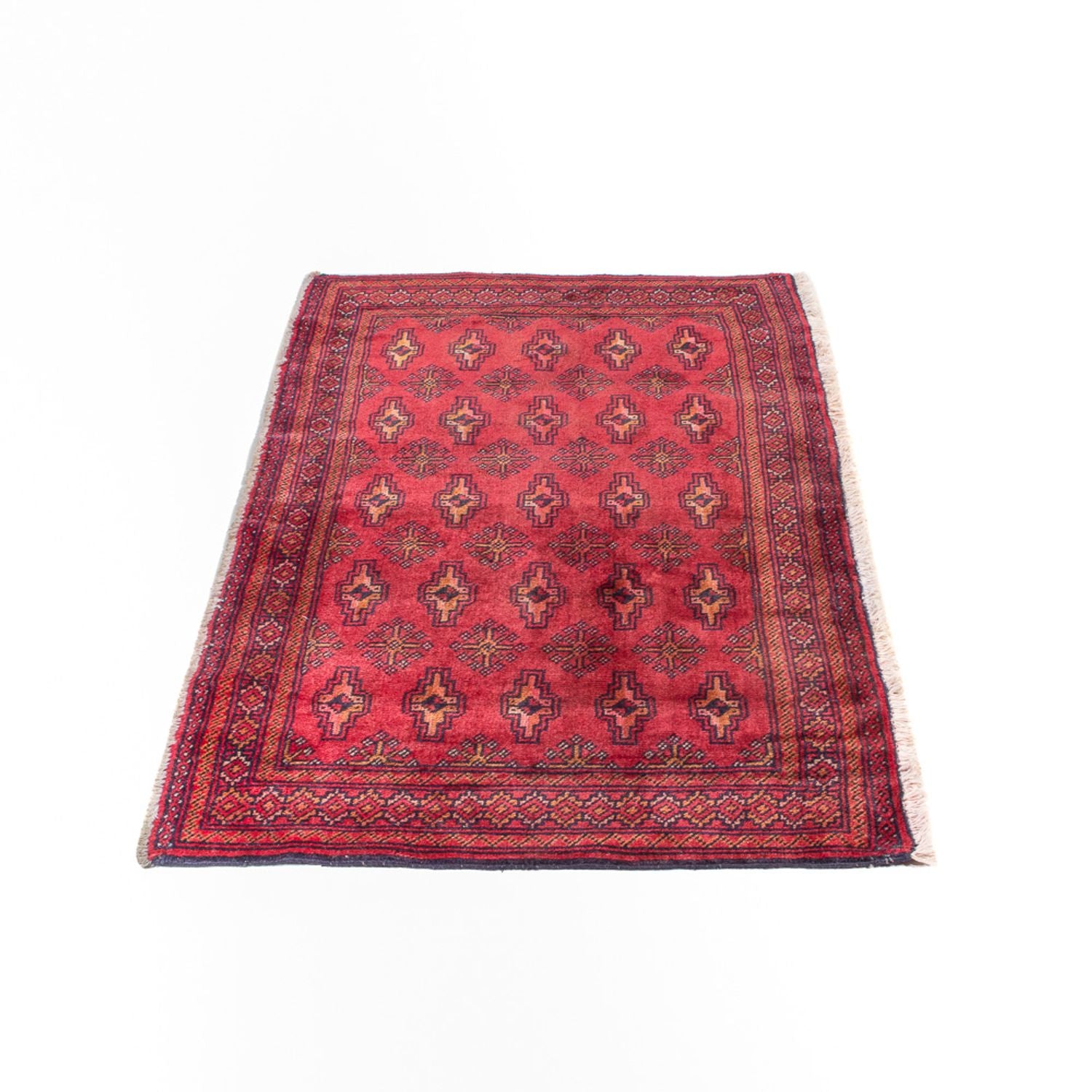 Alfombra Turkaman - 130 x 60 cm - rojo