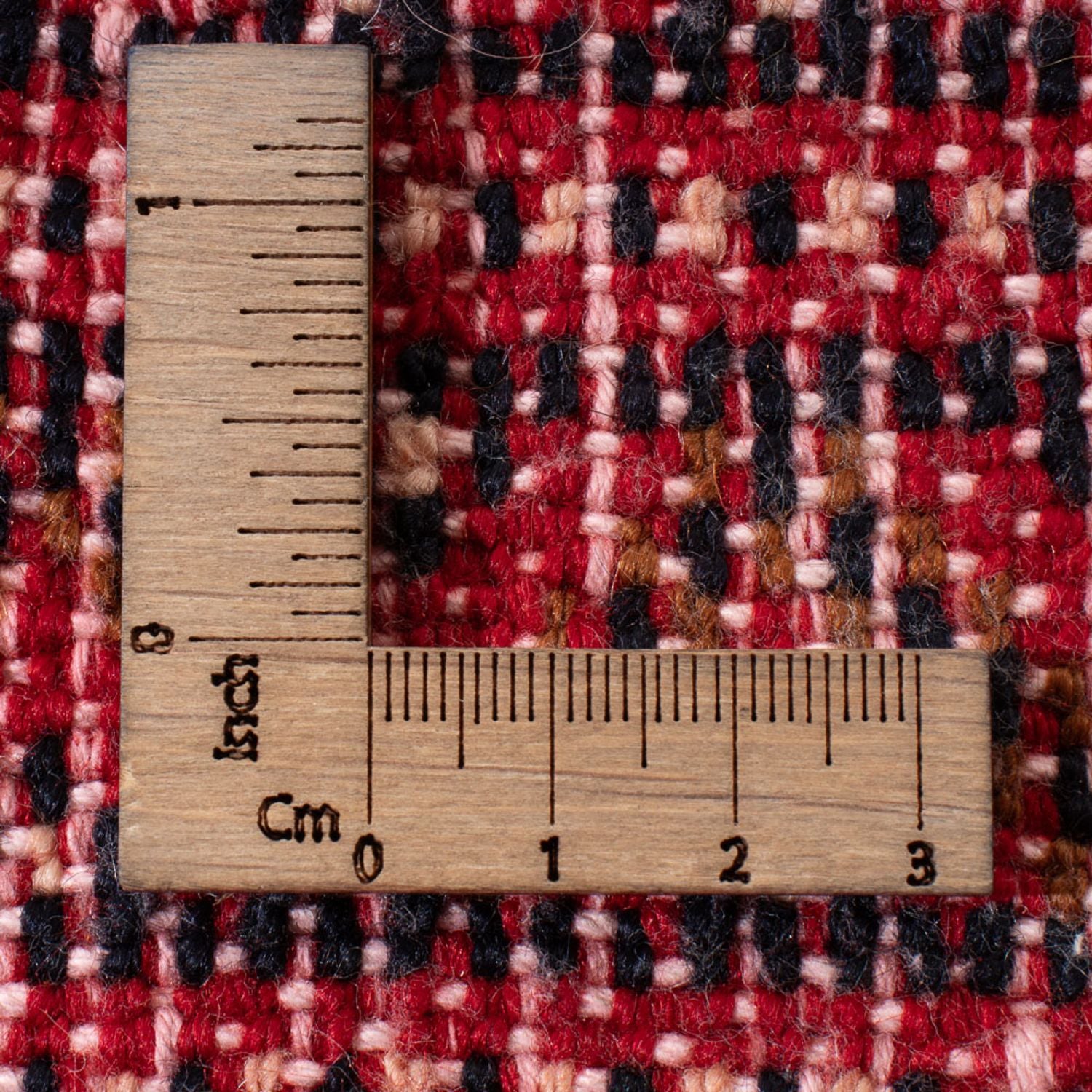 Alfombra Turkaman - 100 x 50 cm - rojo oscuro