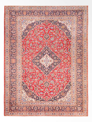 Alfombra persa - Keshan - 355 x 265 cm - rojo