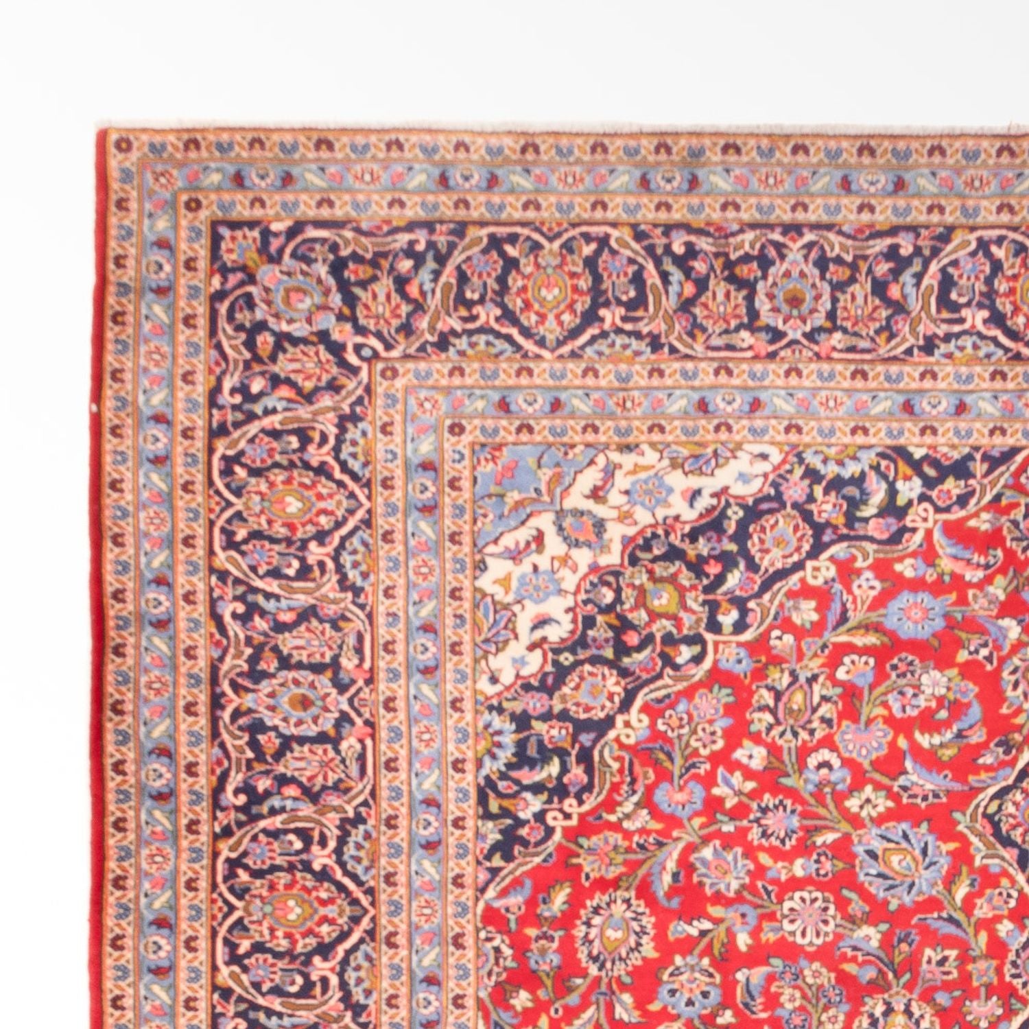 Alfombra persa - Keshan - 355 x 265 cm - rojo