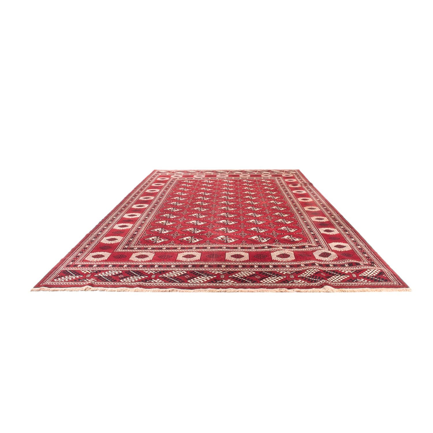 Alfombra Turkaman - 391 x 270 cm - rojo