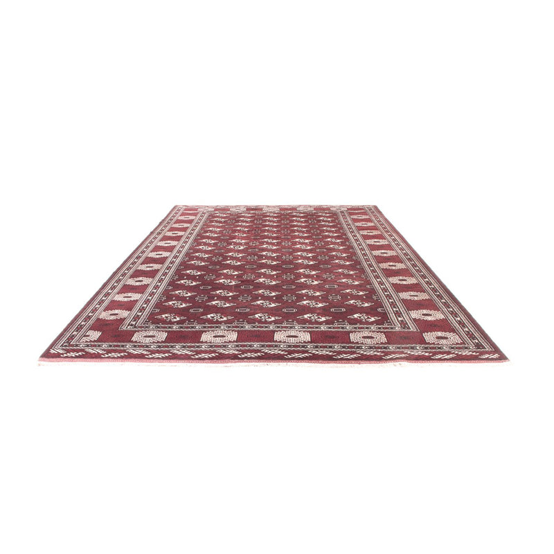 Alfombra Turkaman - 380 x 260 cm - rojo oscuro