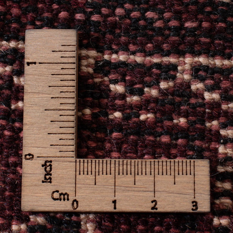 Alfombra Turkaman - 380 x 260 cm - rojo oscuro