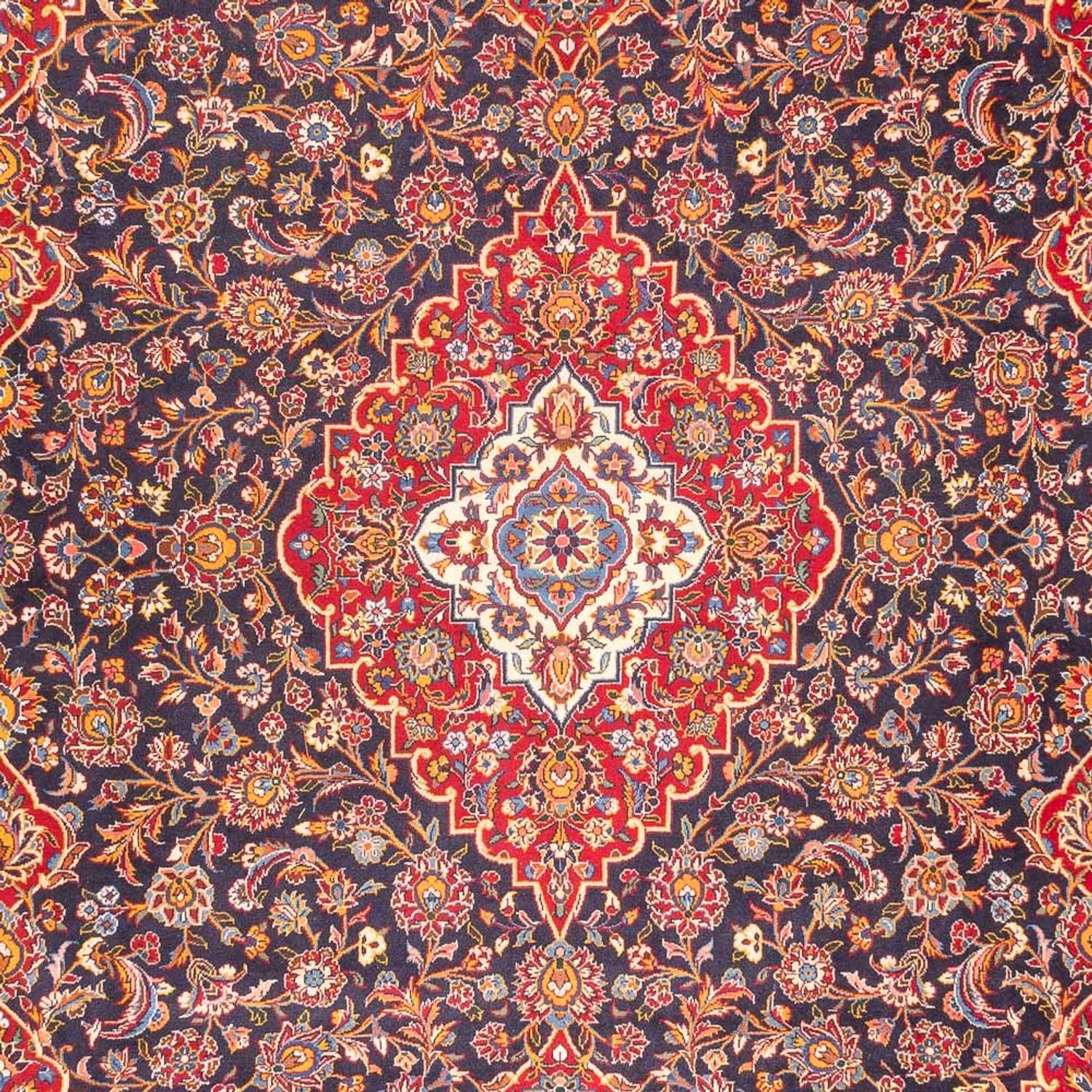 Alfombra persa - Keshan - 405 x 298 cm - rojo claro