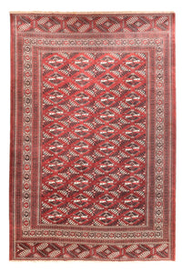 Alfombra Turkaman - 390 x 280 cm - rojo