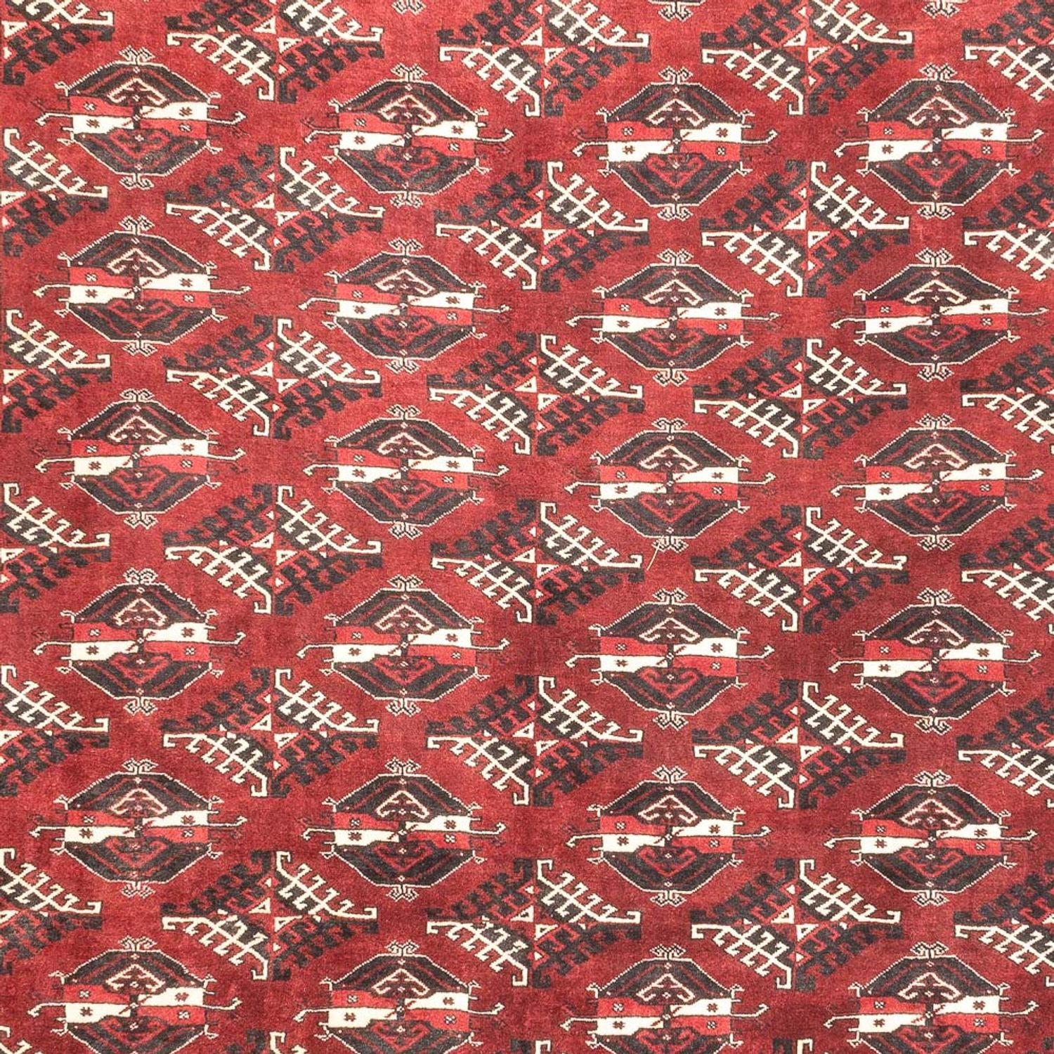 Alfombra Turkaman - 390 x 280 cm - rojo