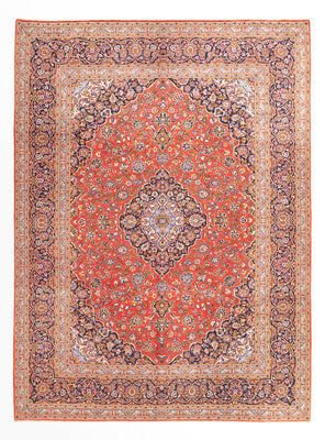 Alfombra persa - Keshan - 385 x 305 cm - rojo claro