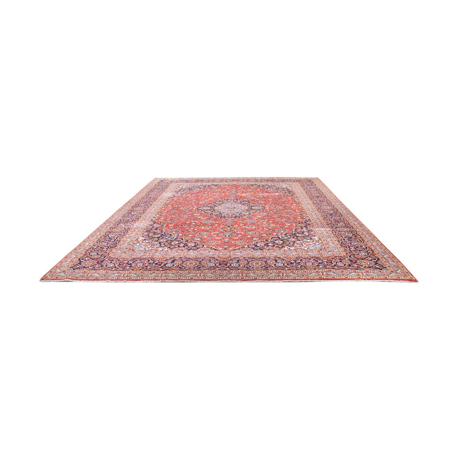 Alfombra persa - Keshan - 385 x 305 cm - rojo claro