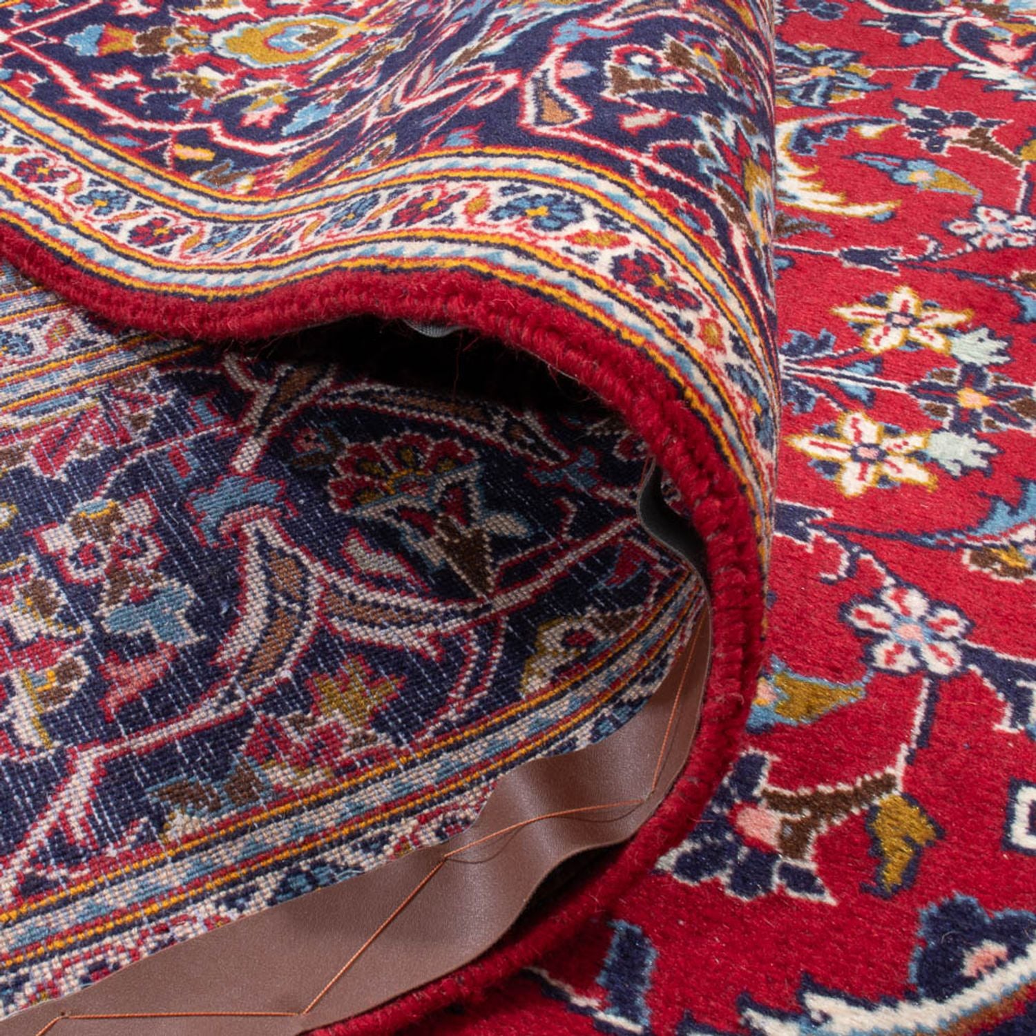 Alfombra persa - Keshan - 302 x 195 cm - rojo