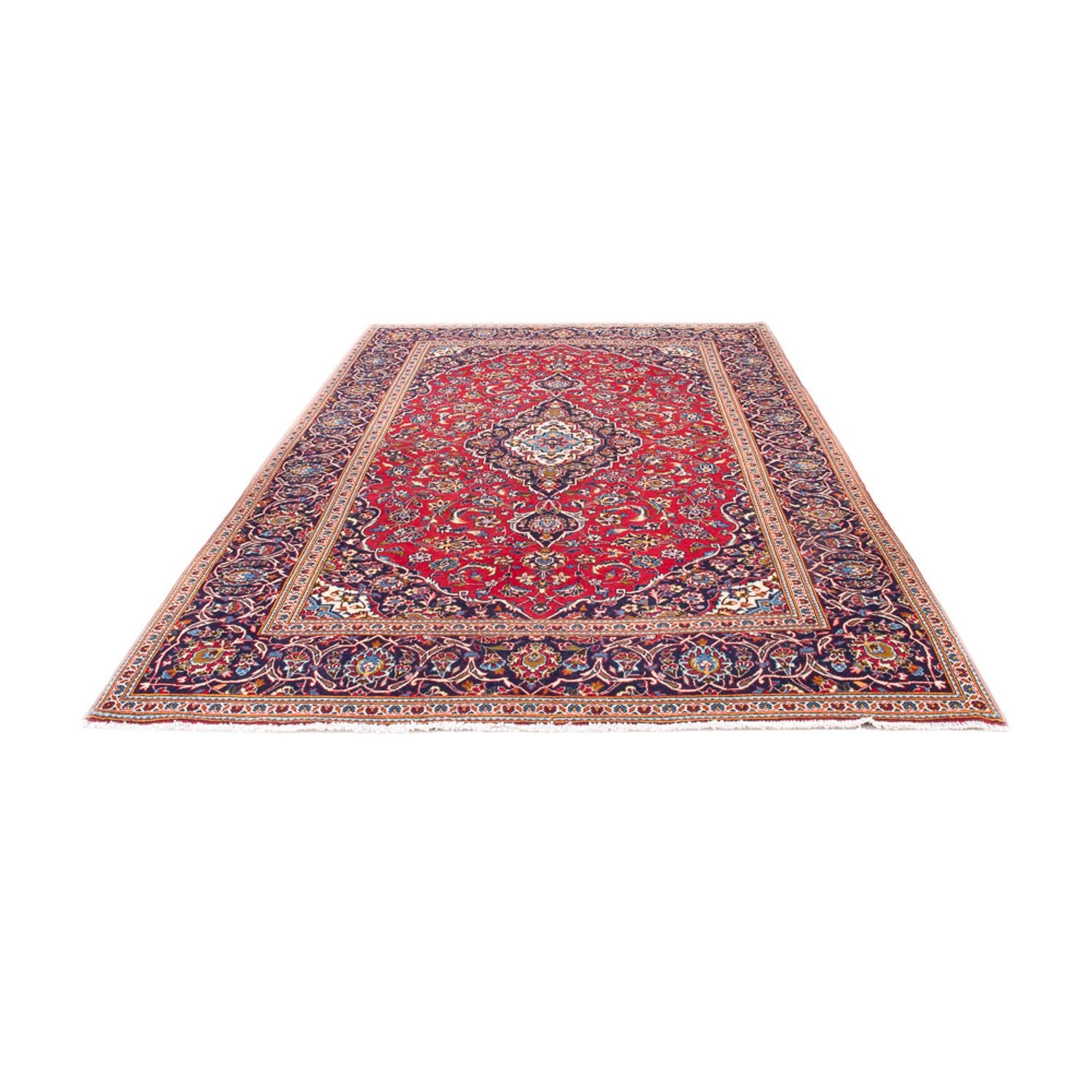 Alfombra persa - Keshan - 302 x 195 cm - rojo