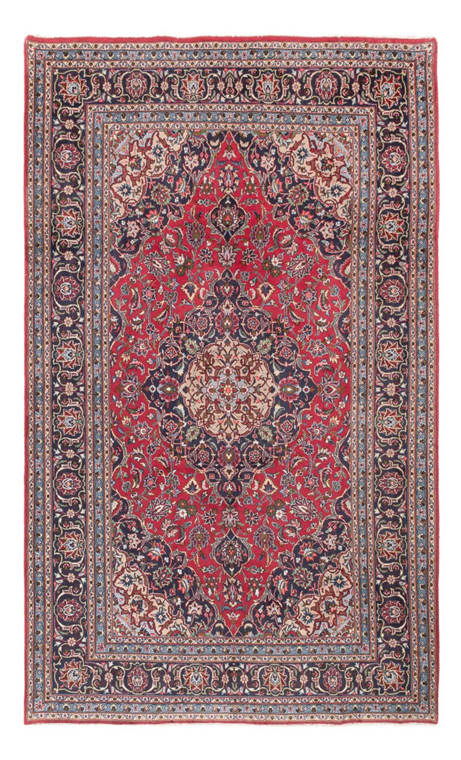 Alfombra persa - Keshan - 305 x 190 cm - rojo