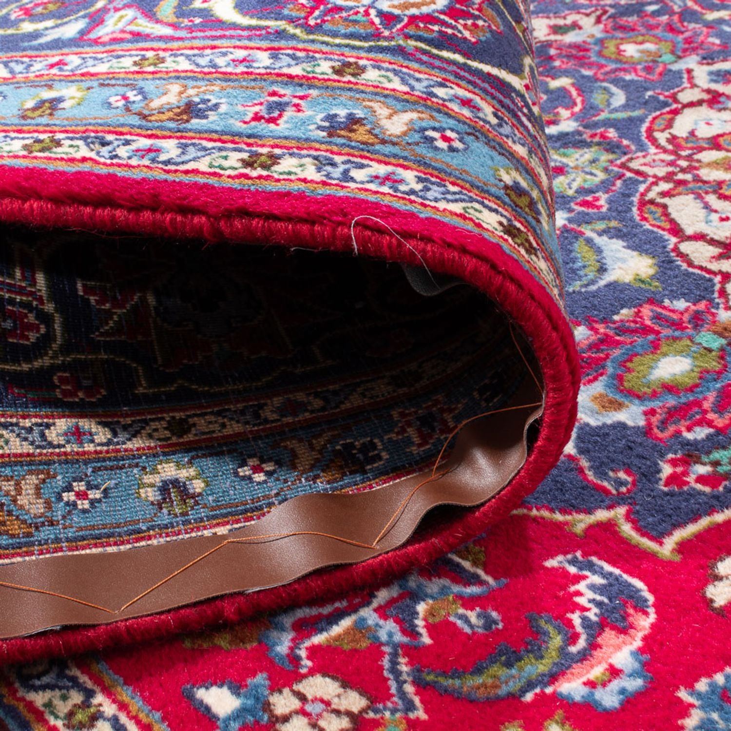 Alfombra persa - Keshan - 305 x 190 cm - rojo