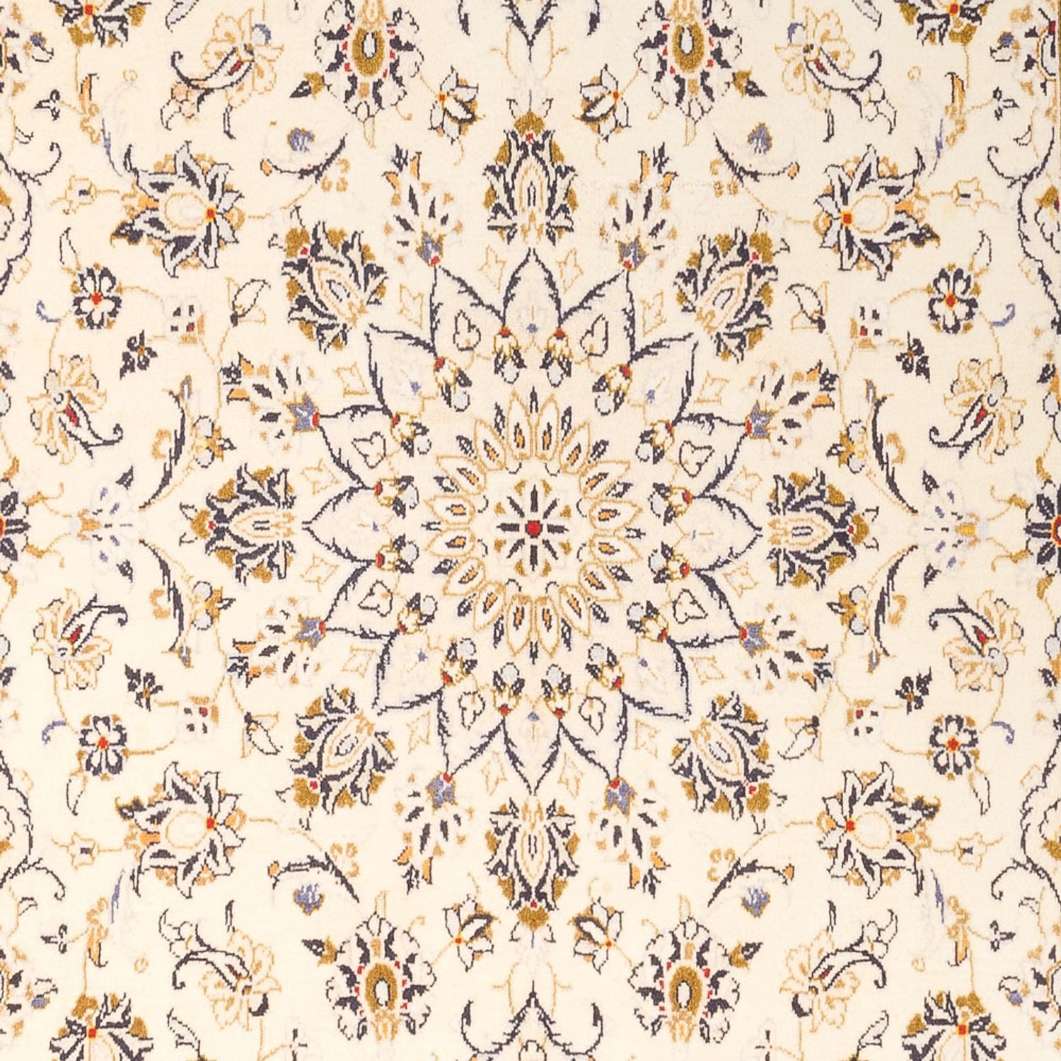 Alfombra persa - Keshan - 290 x 197 cm - crema