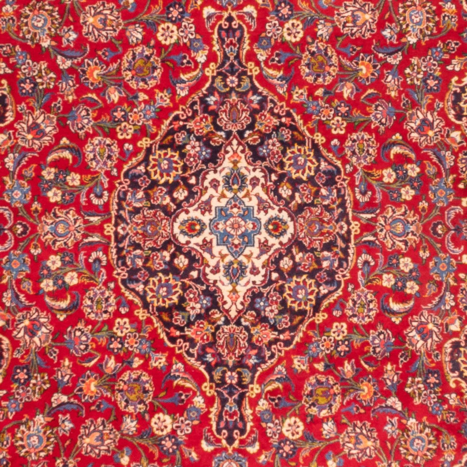 Alfombra persa - Keshan - 354 x 218 cm - rojo