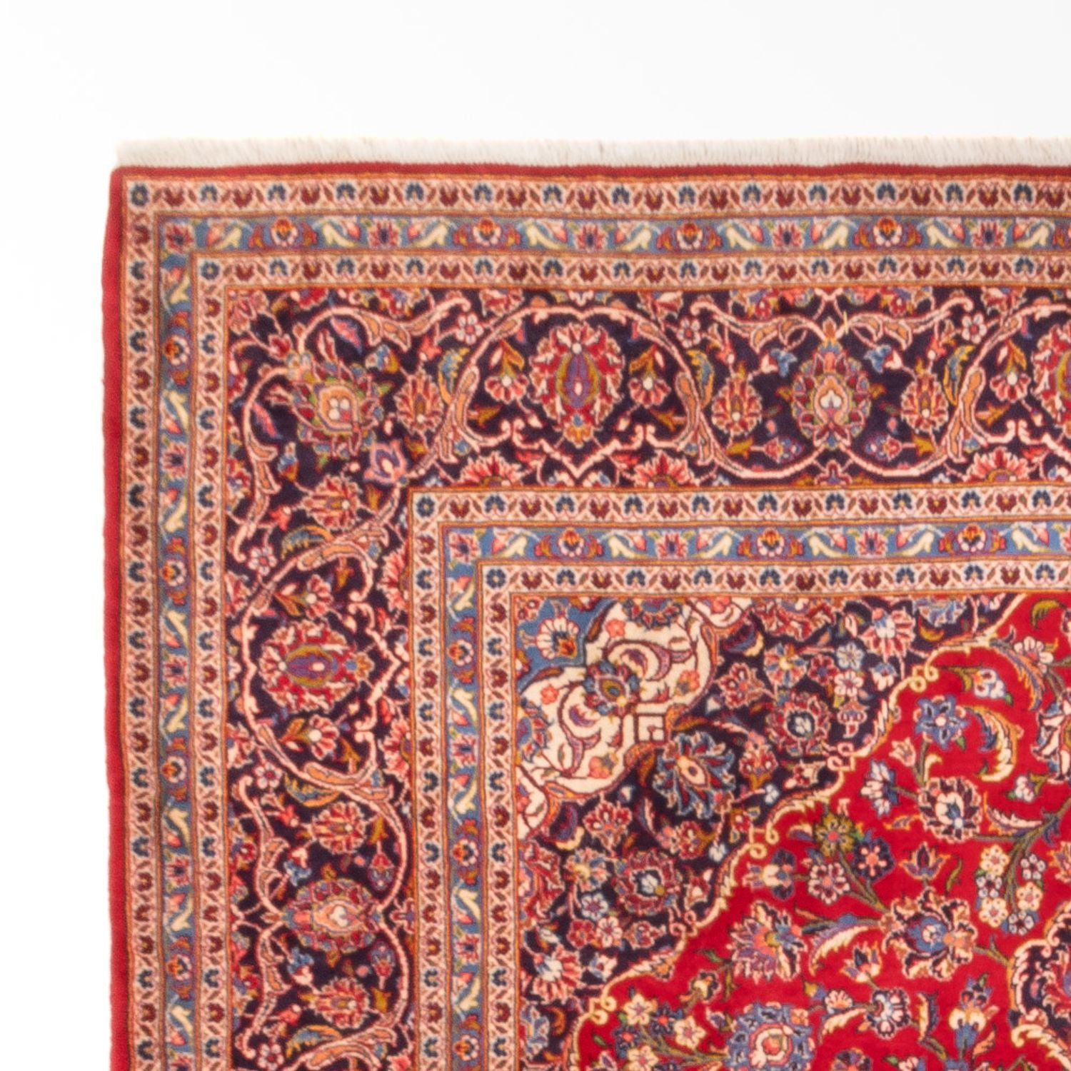 Alfombra persa - Keshan - 354 x 218 cm - rojo