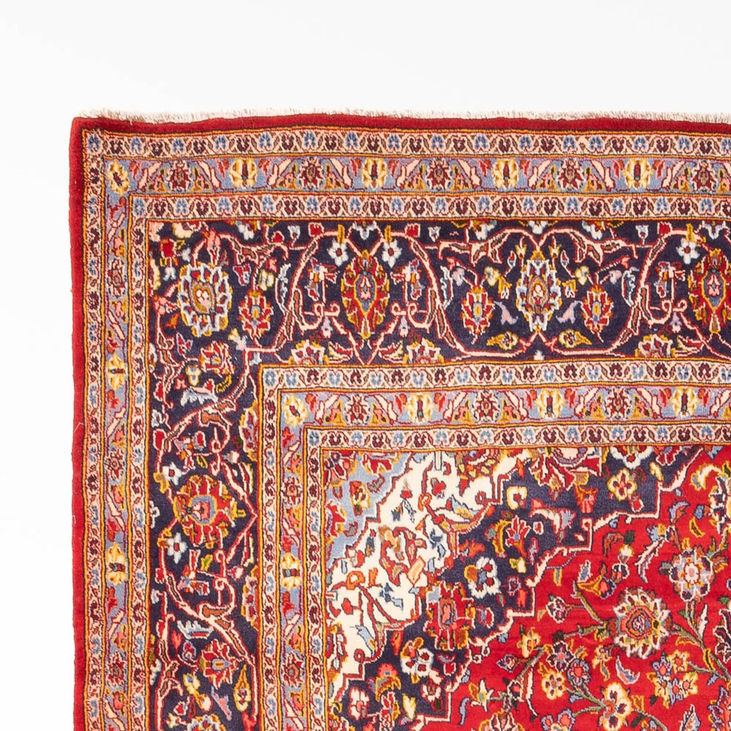 Alfombra persa - Keshan - 315 x 205 cm - rojo