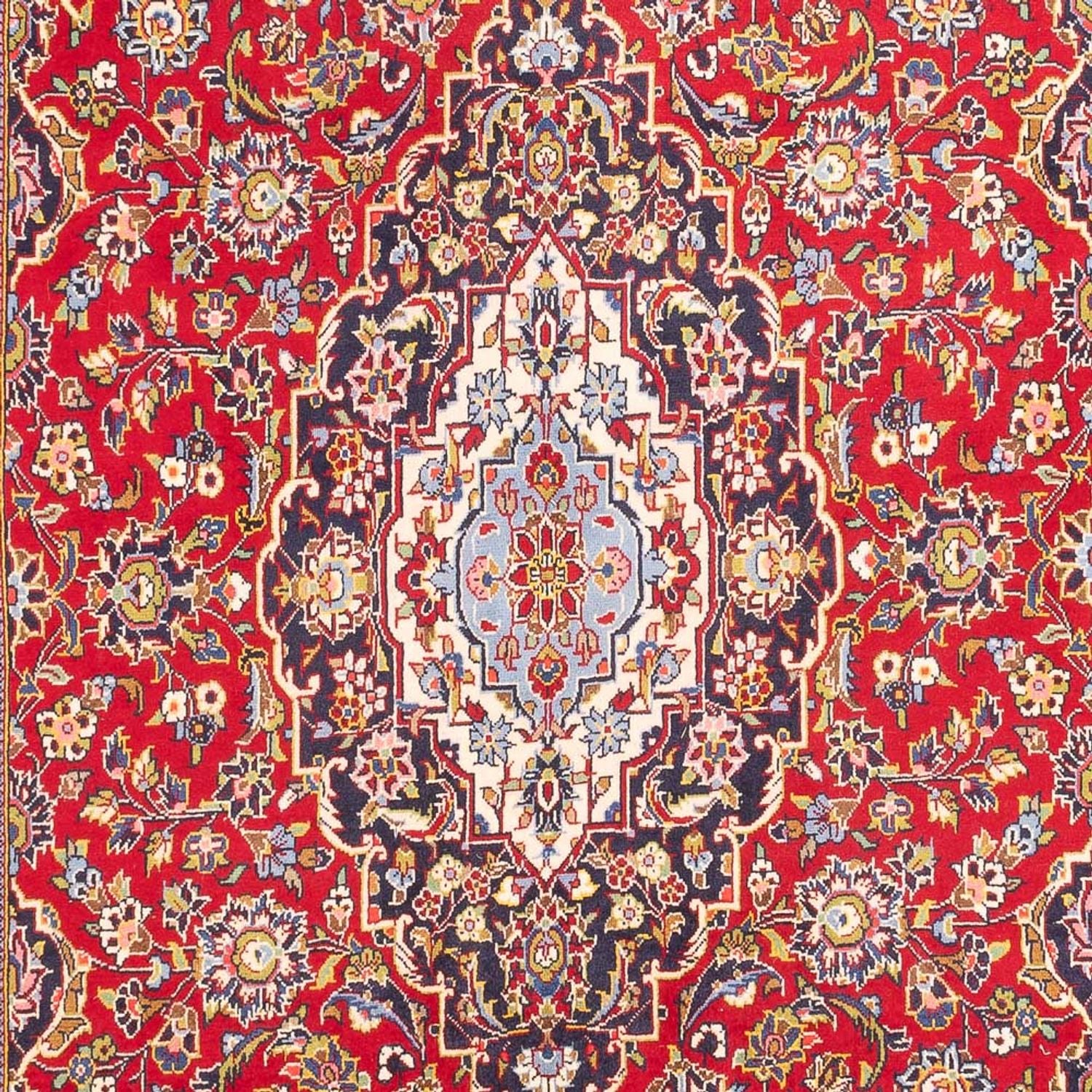 Alfombra persa - Keshan - 304 x 195 cm - rojo