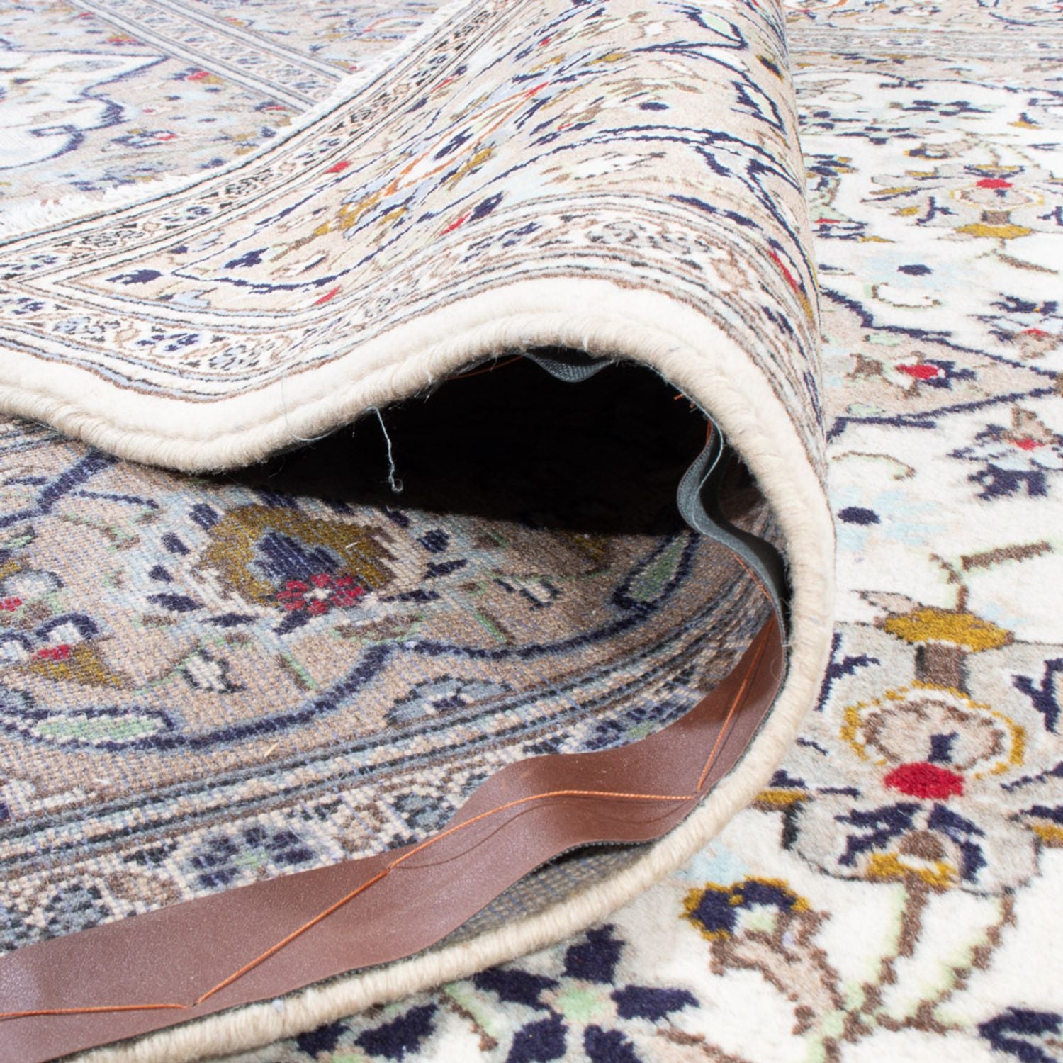 Alfombra persa - Keshan - 310 x 200 cm - crema