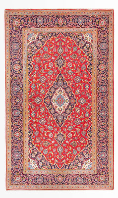 Alfombra persa - Keshan - 307 x 210 cm - rojo