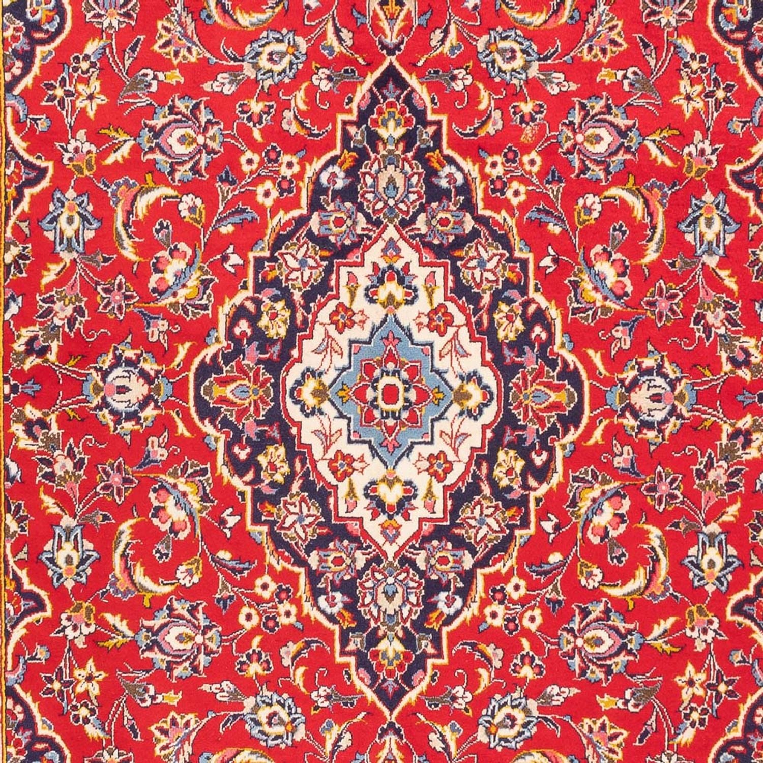 Alfombra persa - Keshan - 307 x 210 cm - rojo